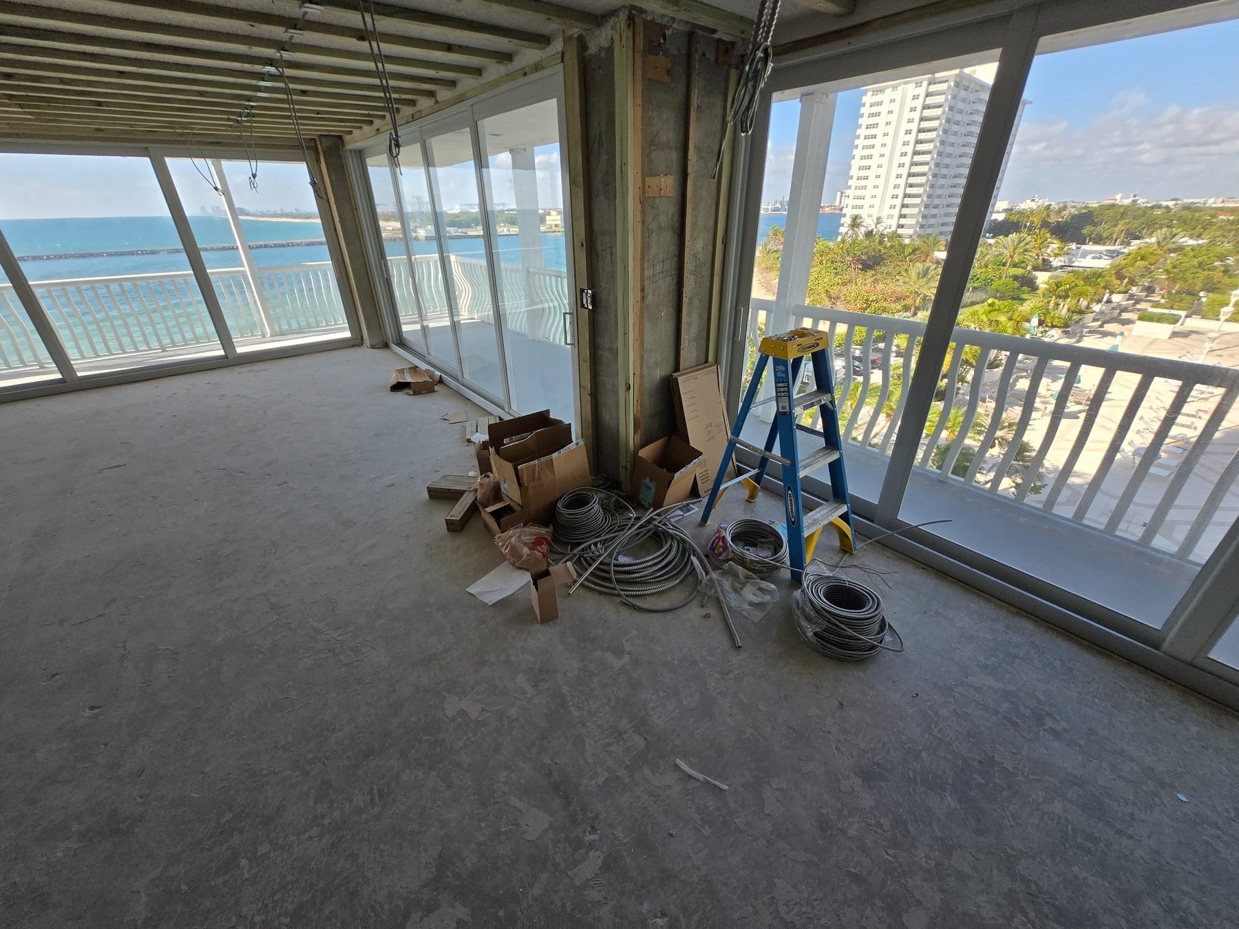 Large condominium rough construction